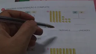 Formar números com o material dourado.