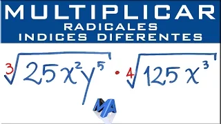 Multiplicación de radicales de diferente indice | Ejemplo 1