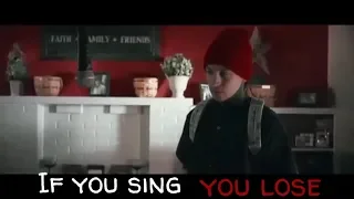 If you sing You lose Попробуй не подпевать.