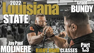 2022 Louisiana State Armwrestling Championship | Right Hand Classes Pt.1 of 3