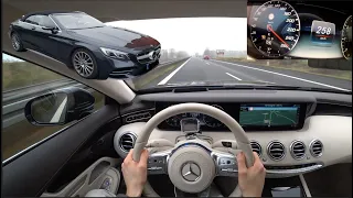 2019 Mercedes-Benz S560 Cabrio 4K POV DRIVE | Top Speed German Autobahn