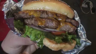Double Cheeseburger From Denny's | Hectic Food Vlog