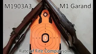 1903A3 vs M1 Garand Rate of Fire Comparison