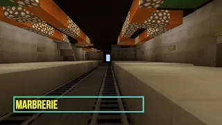 [METRO]Ligne 1 du métro de lille sur minecraft !