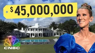 Inside Celine Dion's $45,500,000 Island Mansion | Secret Lives of The Super Rich | CNBC Prime