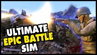 Ultimate Epic Battle Simulator - 1 WW2 Super Soldier vs 10,000 Orcs & 300 Spartans vs 50,000 Zombies