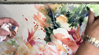 Watercolor Floral demonstration With Rae Andrews