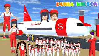 Yuta Naik Pesawat Bendera Merah Putih 🇮🇩😱 Yuta Kumpul Penumpang Upin Mio Kembar Merah Putih