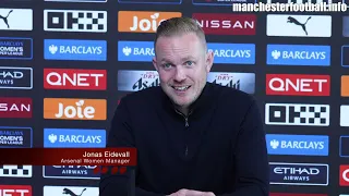 "Seven years since Arsenal last won at Man City" - Jonas Eidevall on Arsenal mentality