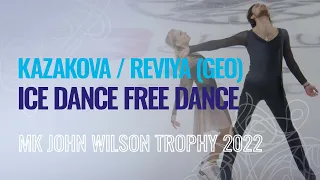 KAZAKOVA/REVIYA (GEO) | Ice Dance Free Dance | Sheffield 2022 | #GPFigure