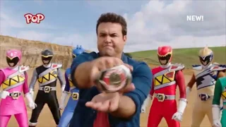 Power Rangers Beast Morphers - MMPR Red+Dino Charge teamup morph, MMPR and Dino Thunder teamup