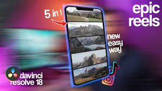 VIRAL Cinematic 5 in 1 Instagram reels | DaVinci Resolve