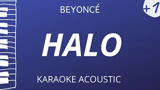 Halo - Beyoncé (Karaoke Acoustic Piano) Higher Key