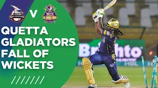 PSL2021 | Quetta Gladiators Fall Of Wickets | Lahore vs Quetta | Match 4 | HBL PSL 6 | MG2T