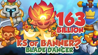 INSANE Battle Between Blade Dancers - 163 Billion | Banner vs Knight Statue | PVP Rush Royale