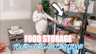 *NEW!* 2023 FOOD STORAGE TOUR + ORGANIZATION! // easy way to store food for your family // Rachel K