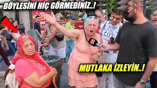 Rizeli teyze konuşurken araya giren kadının sözleri üzerine ortalık karıştı, tartışma çıktı..!