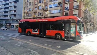 Zaragoza Tranvía y autobuses Diciembre 2023