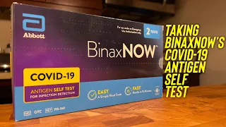 How To Take BinaxNOW Covid-19 Antigen Home Test (12/23/21)