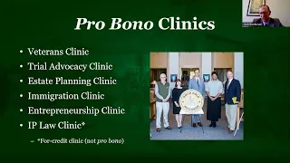 Introduction to Clinics and Pro Bono Programs
