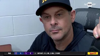 Aaron Boone breaks down doubleheader sweep over Red Sox