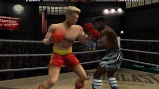 Rocky legends (PS2) Ivan Drago vs Kofi Langton (Career Ivan Drago)