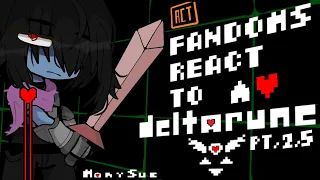 Fandoms React to DELTARUNE |ep. 2,5|