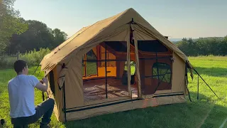 Family Camping in a Cozy Inflatable RBM Tent