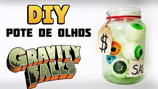 DIY: HOW TO MAKE EYEBALL JAR OF GRAVITY FALLS - Halloween Decorations