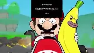 [Russian] [18+] Racist Mario. [Sparta Hooktail Remix] ft. kratos.