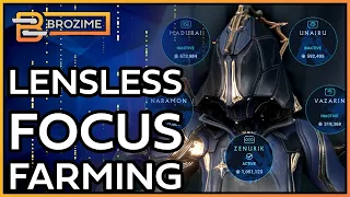 Easily Farm Focus WITHOUT Lenses! | Warframe Guide