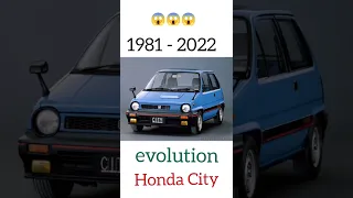 Evolution Of Honda City 1981 - 2022 #shorts #shortsvideo #mythology