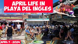 Gran Canaria🌴APRIL LIFE IN PLAYA DEL INGLES - 2024- APRIL 7