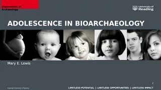 Puberty and Adolescence in bioarchaeology