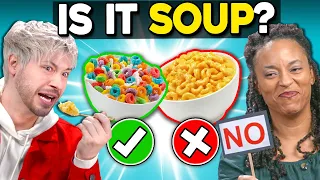 Is Cereal A Soup? | People Vs. Food