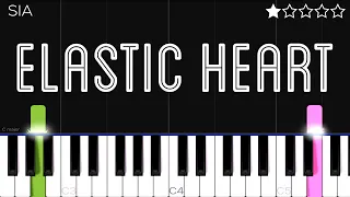 Sia - Elastic Heart feat. Shia LaBeouf & Maddie Ziegler | EASY Piano Tutorial