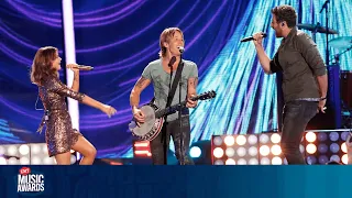 Keith Urban Performs 'Wasted Time' ft. Maren Morris & Brett Eldredge at 2016 CMT Music Awards