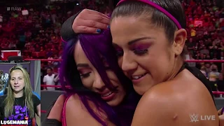 WWE Raw 7/23/18 Bayley Sasha vs local