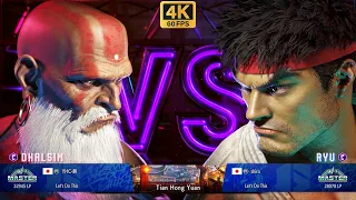 SF6 🔥 YHC MOCHI (DHALSIM) VS shiro (RYU) 🔥 4K ACTION 🔥 STREET FIGHTER 6