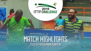 Bode Abiodun vs Mohamed Shouman | 2019 ITTF Nigeria Open Highlights (R64)