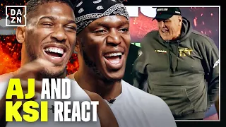 Anthony Joshua & KSI react to INSANE Prime Card Launch Press Conference