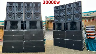 30000w का डीजे|6 Ultra Bass 4 Top With Dj Amplifier