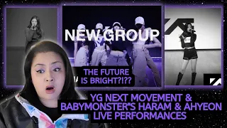 ★ REACTION ★ YG NEXT MOVEMENT + BABYMONSTER: (#1) HARAM + (#2) AHYEON [LIVE PERFORMANCES]