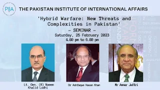 Hybrid Warfare: New Threats and Complexities for Pakistan