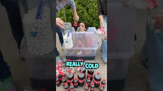 Coke and Mentos with the girl inside! 💥