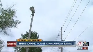 Sirens sound across KCMO Saturday evening