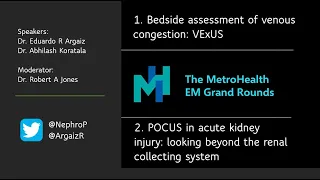 Venous Excess Doppler Ultrasound (VExUS) | POCUS in AKI | Dr. Argaiz & Dr. Koratala | MetroHealth EM