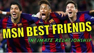 Messi, Neymar and Suárez MSN Funny moments of trident