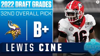 Vikings land HARD-HITTING safety in Lewis Cine with the No. 32 pick | 2022 NFL Draft Grades