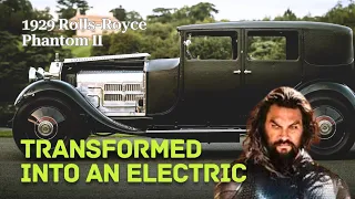 Jason Momoa transformed his vintage 1929 Rolls-Royce Phantom II into an electric